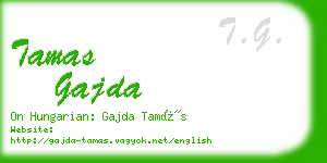 tamas gajda business card
